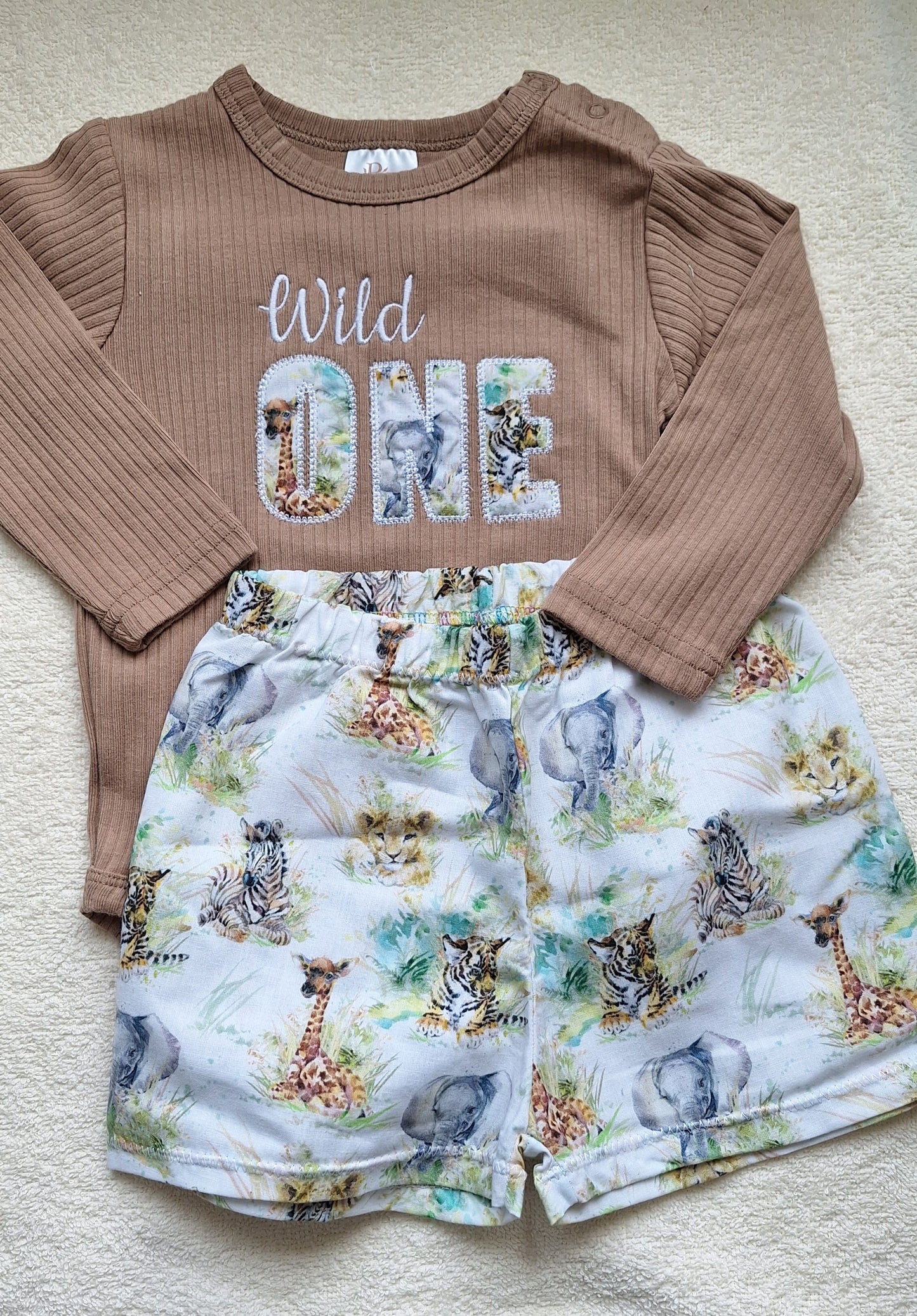 Wild One Embroidery | First Birthday - BCR Handmade Organic Clothing