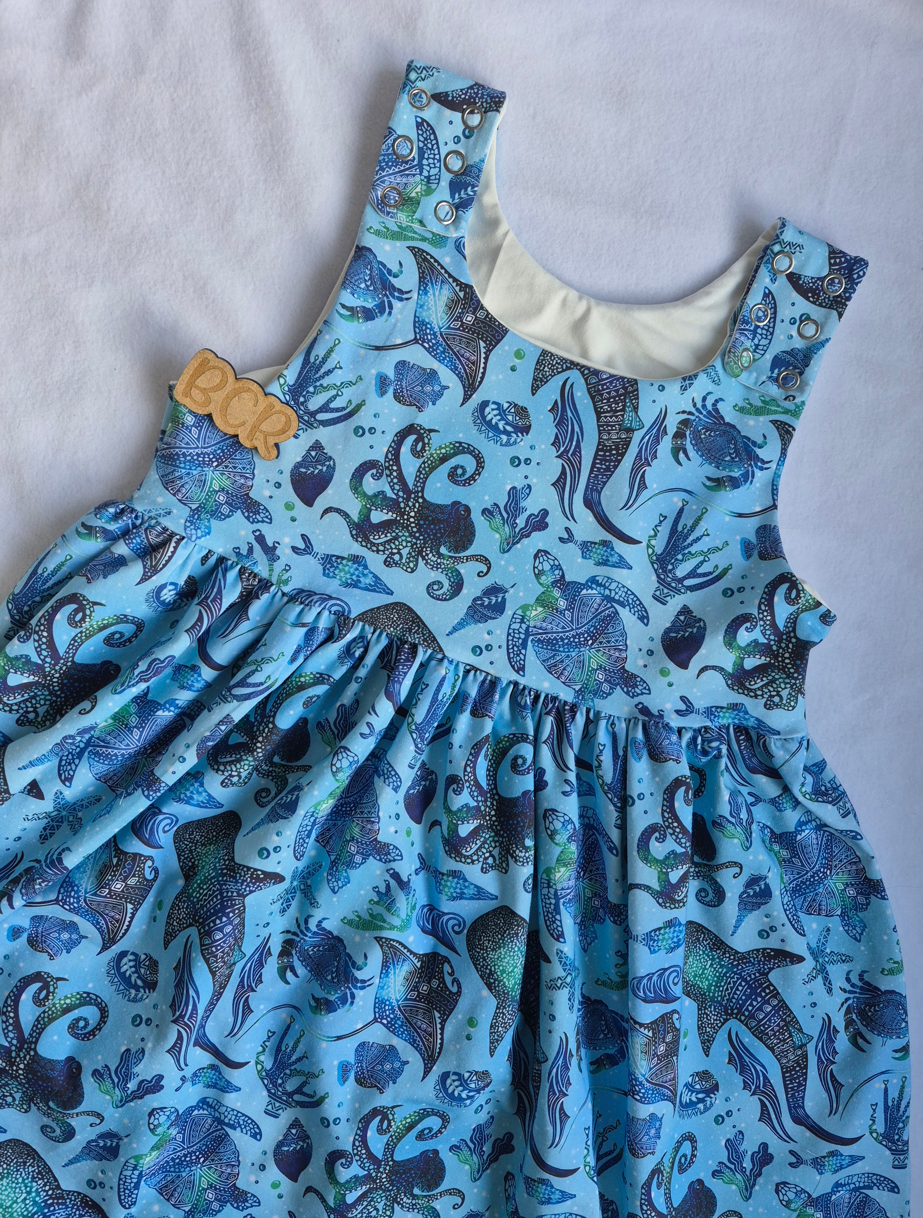 Organic Pinny Dress | Handmade Baby & Toddler Clothing - BCR Handmade Organic Clothing
