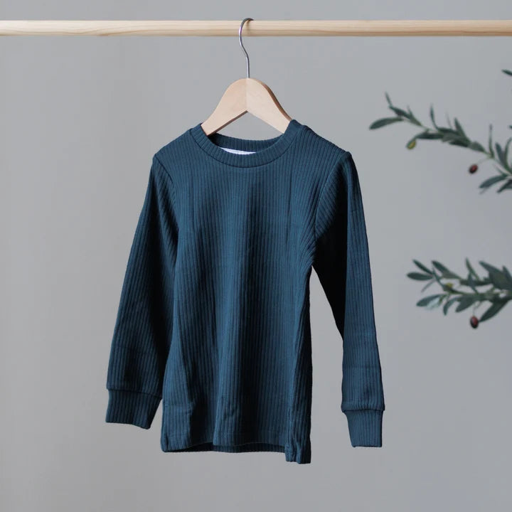 Pine Top Plain Shoulder | Belle & Bea Basics Organic Cotton | Embroidered Christmas Childrens Clothes - BCR Handmade Organic Clothing