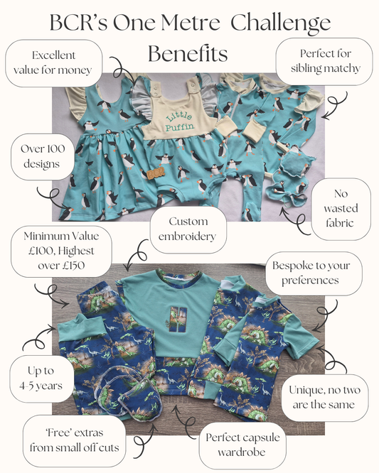 One Metre Challenge | Handmade Organic Baby Clothing UK - BCR Handmade Organic Clothing