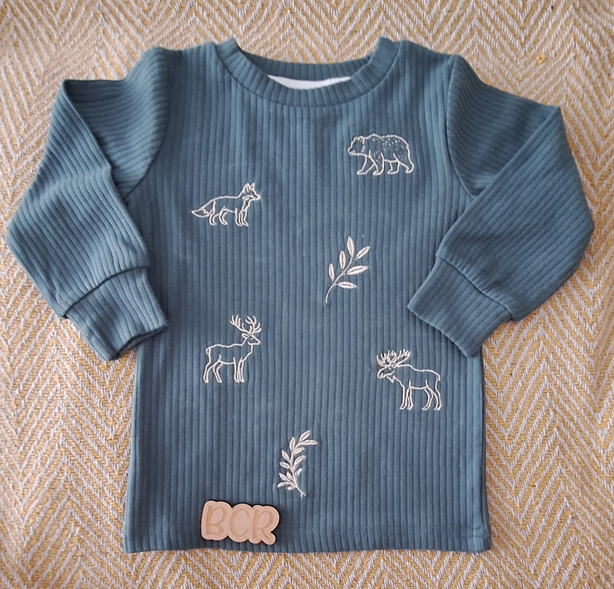 Autumn Embroidery | Raspberry Frill Belle & Bea Basics | Organic Cotton - BCR Handmade Organic Clothing