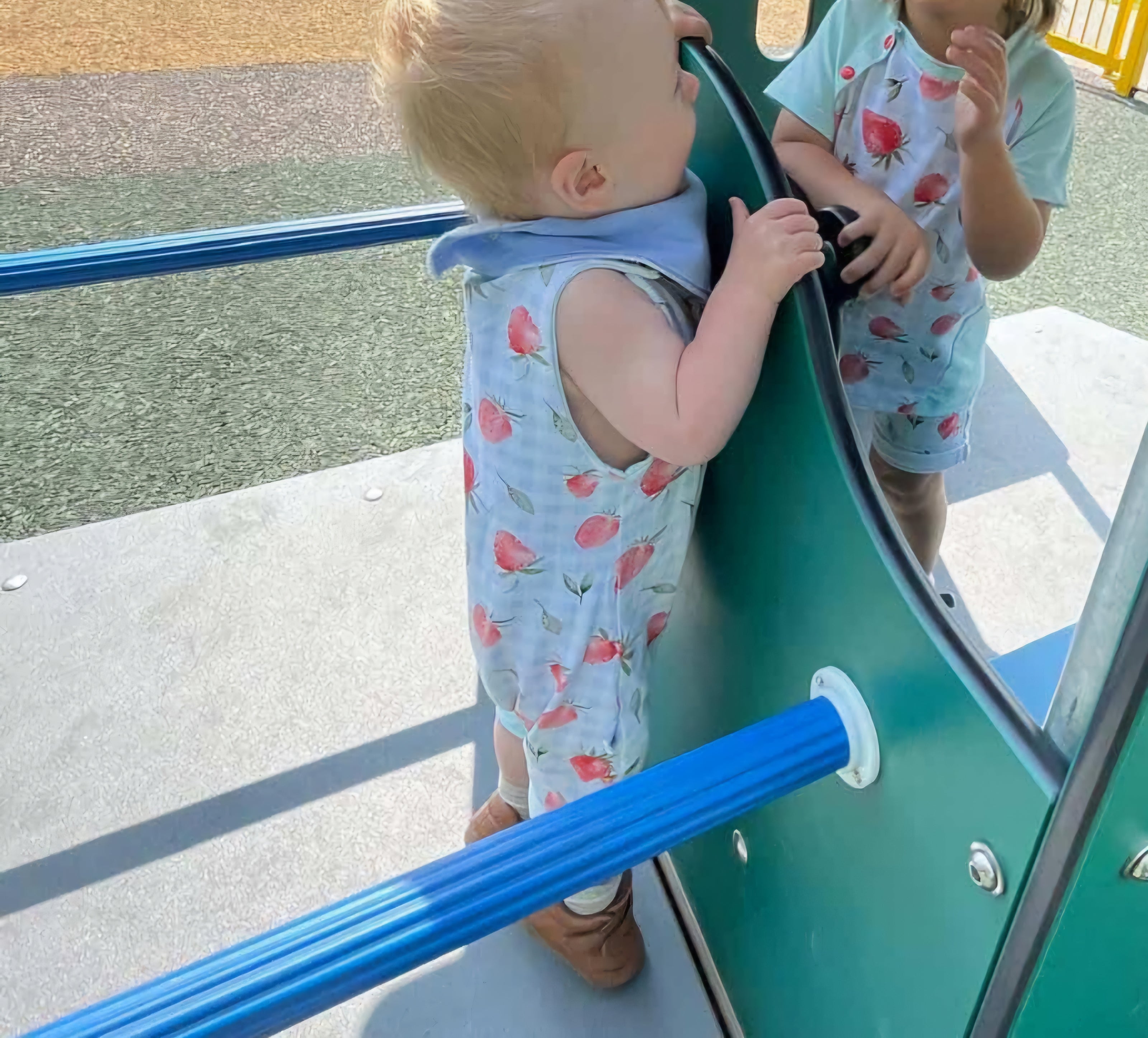 Children wearing handmade organic cotton clothes UK