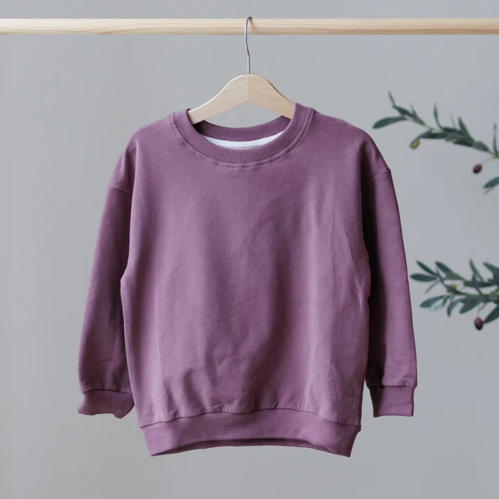 Mulberry Jumper | Belle & Bea Basics Organic Cotton | Embroidered Christmas Childrens Clothes - BCR Handmade Organic Clothing