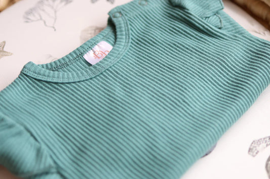 PREORDER Jade Organic Ribbed Long Sleeve Top