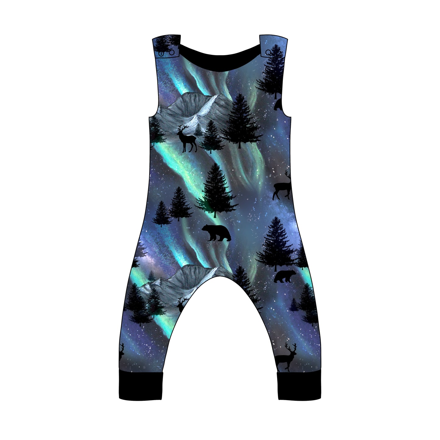 Long Romper | Aurora Borealis | Winter