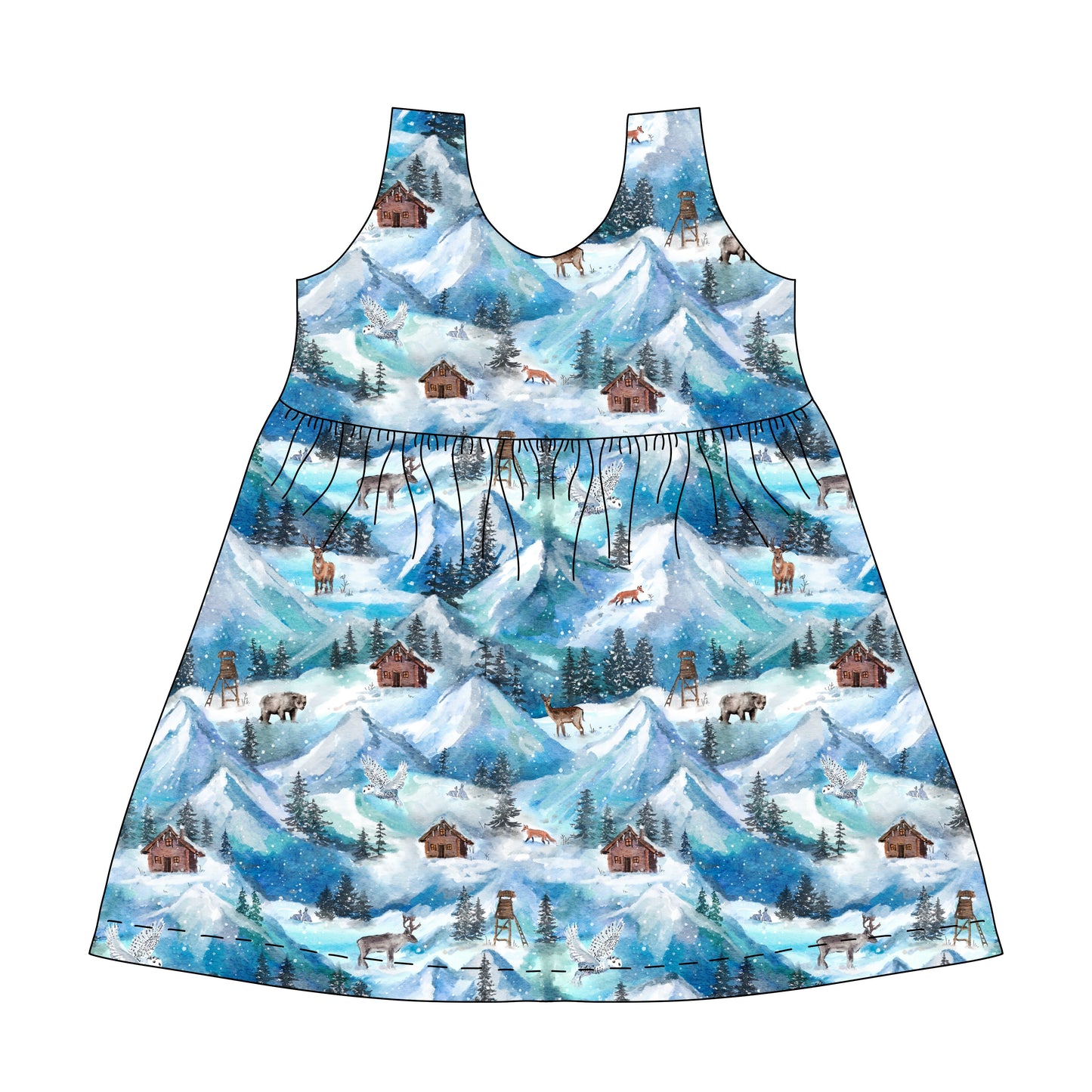 Napa Dress | Winter Mountains | Winter
