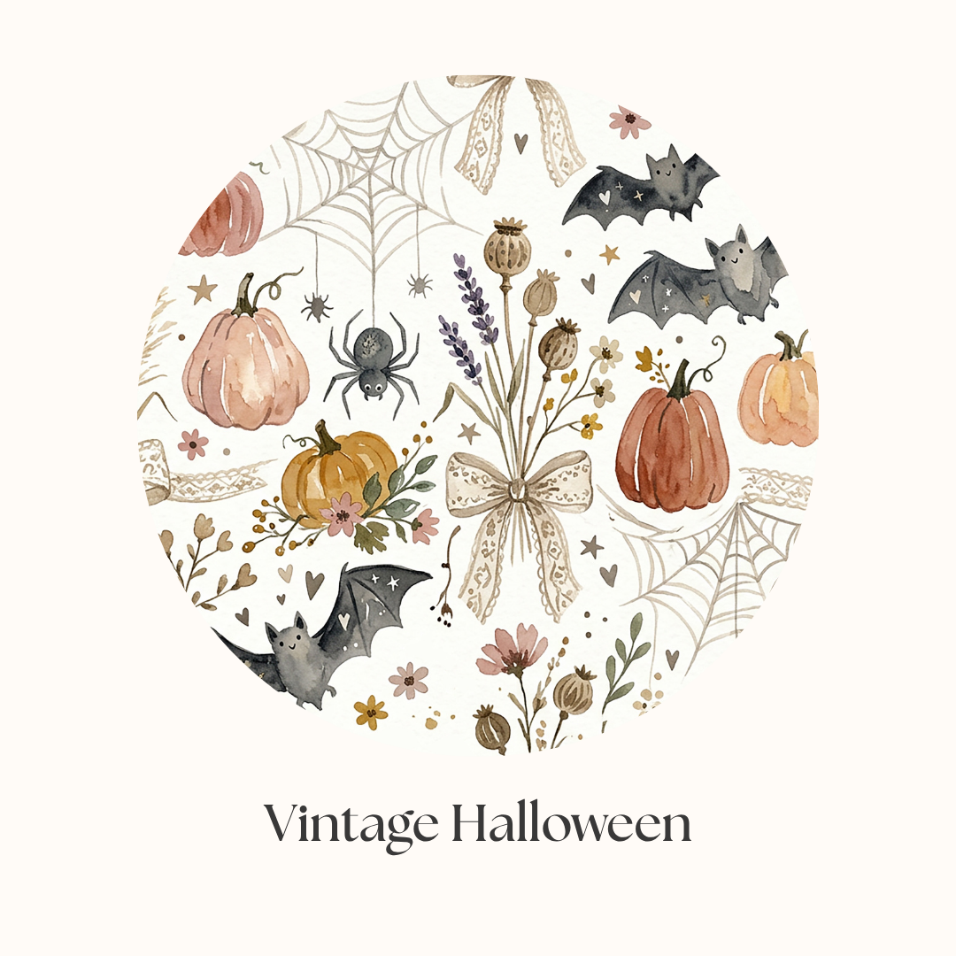 vintage halloween organic cotton 
