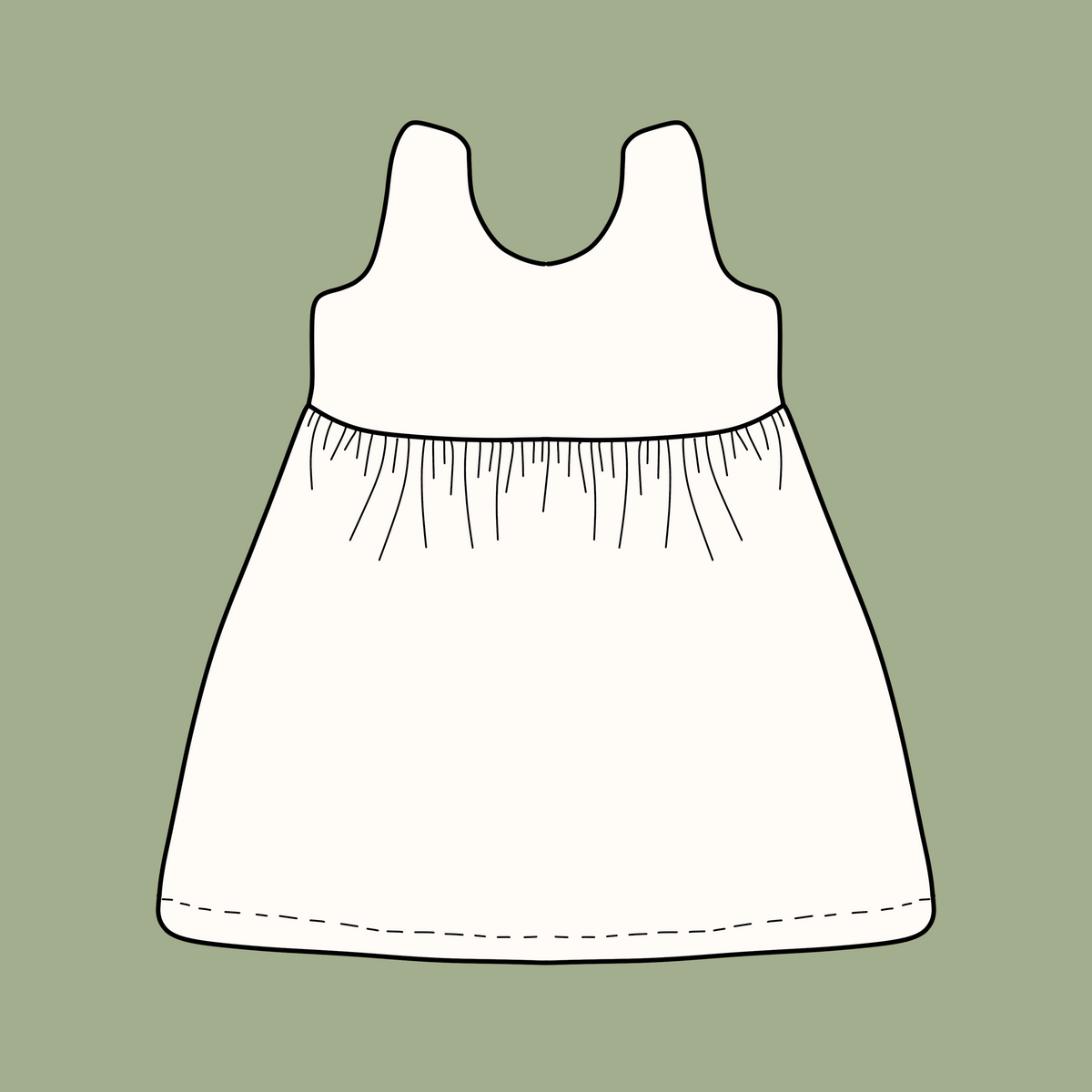 Organic Napa Dress | Handmade Baby & Toddler Clothing - BCR Handmade Organic Clothing