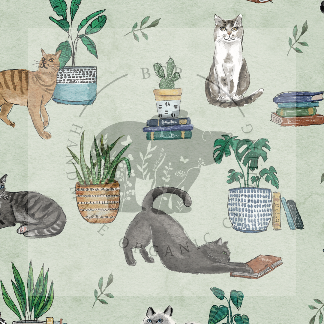 cats handmade organic cotton baby clothes UK