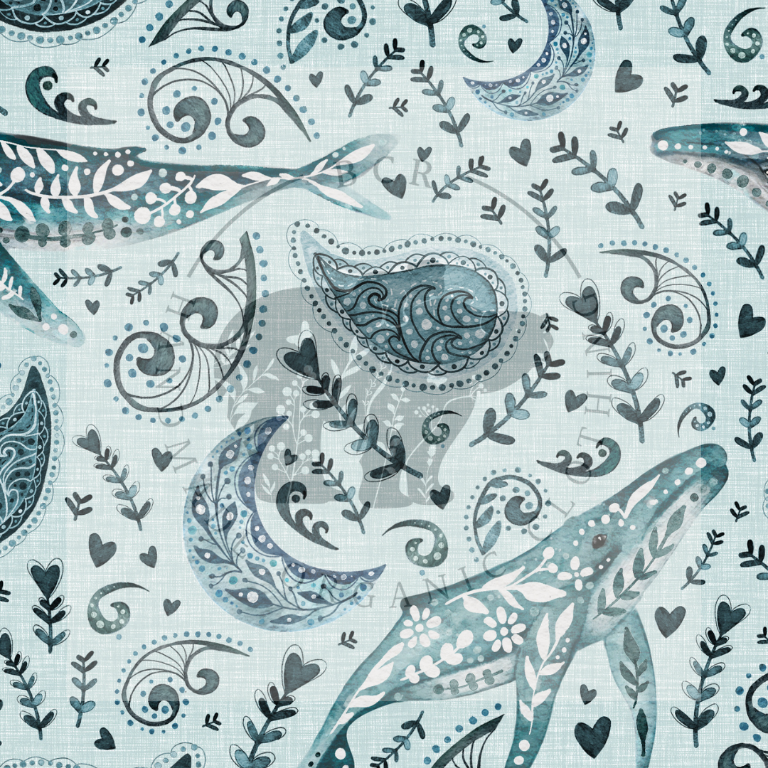 Paisley whales organic cotton one metre challenge UK
