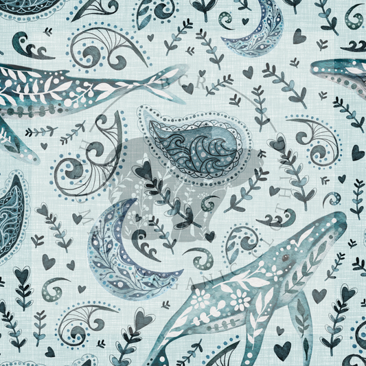 Paisley whales organic cotton one metre challenge UK