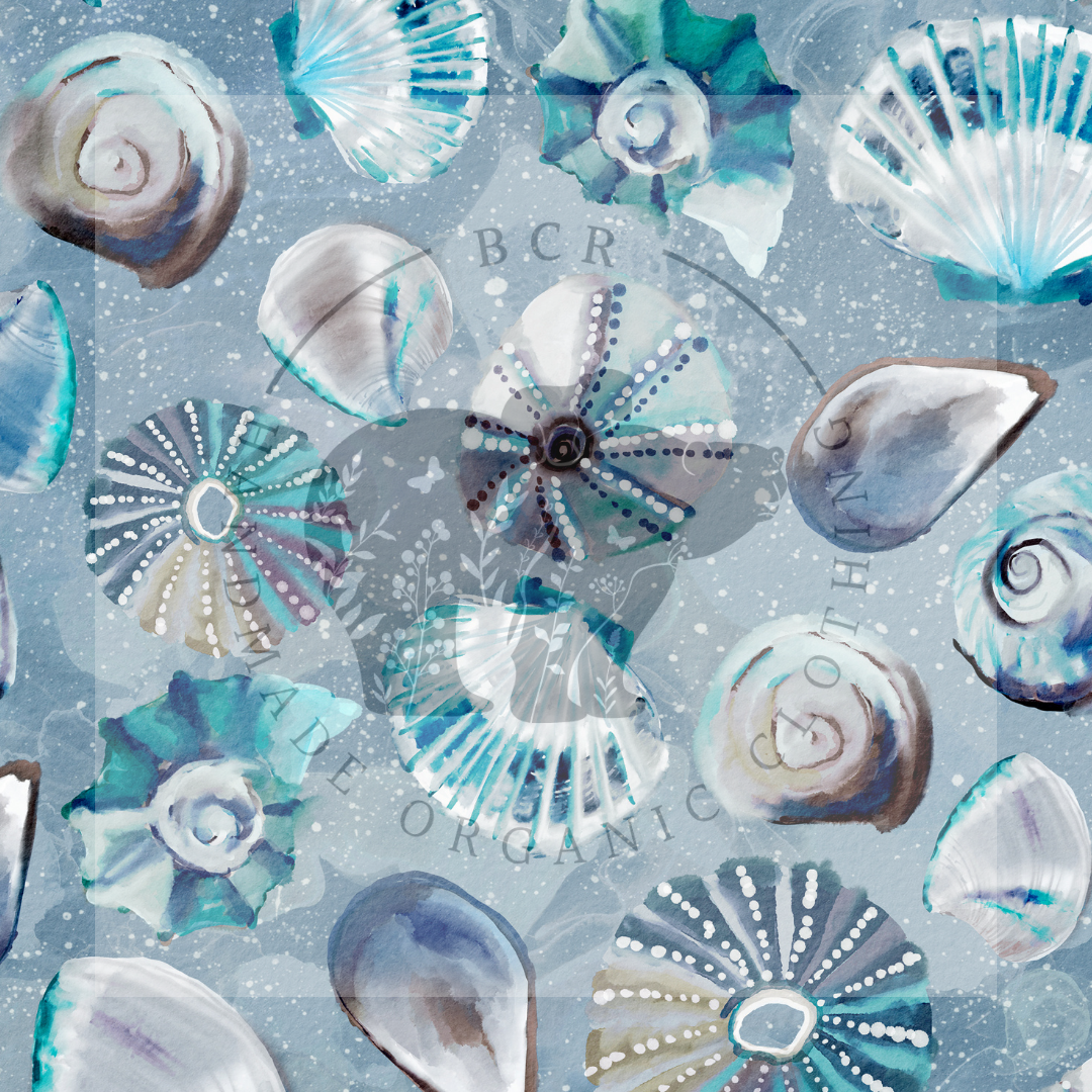 handmade organic cotton beach shells baby clothes UK one metre challenge