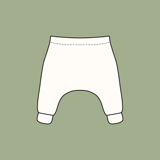 Organic Slim Harems | Handmade Baby & Toddler Clothing - BCR Handmade Organic Clothing