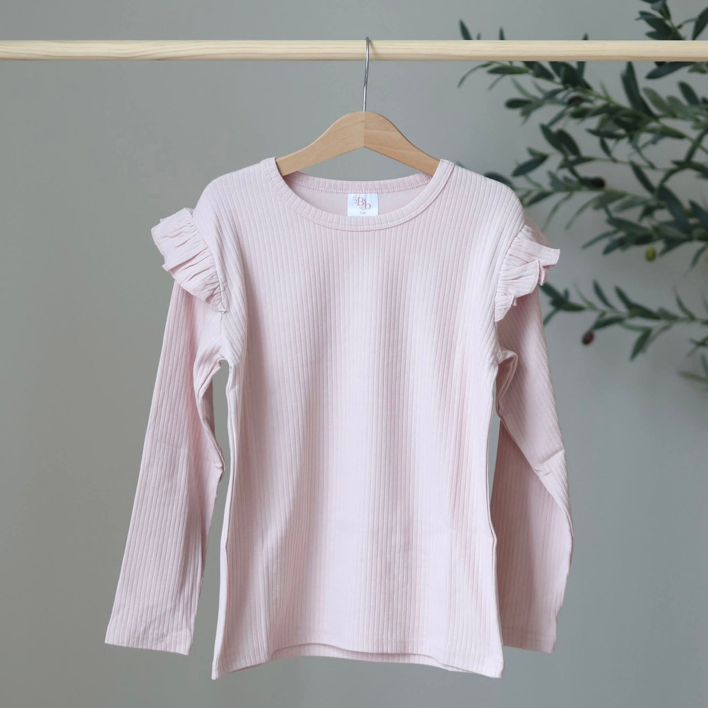 Dusty Pink Frill Belle & Bea Basics - BCR Handmade Organic Clothing
