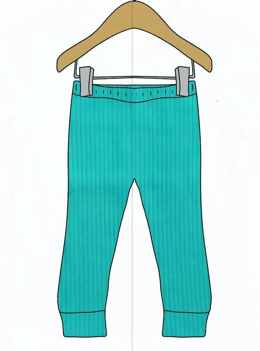 PREORDER Teal Leggings | Organic Cotton Leggings - BCR Handmade Organic Clothing