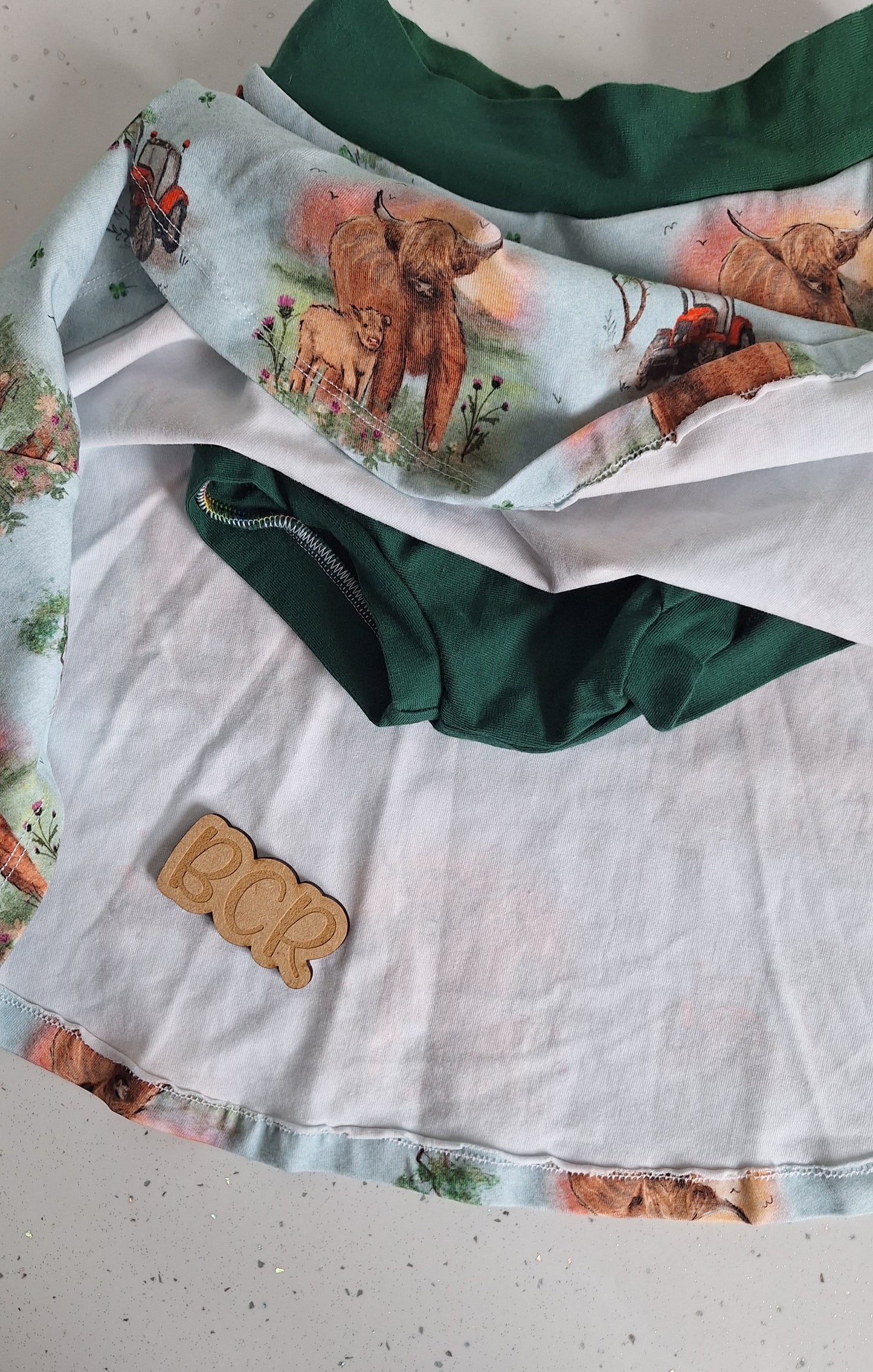EUC 18-24m Skirted Bummies - BCR Handmade Organic Clothing