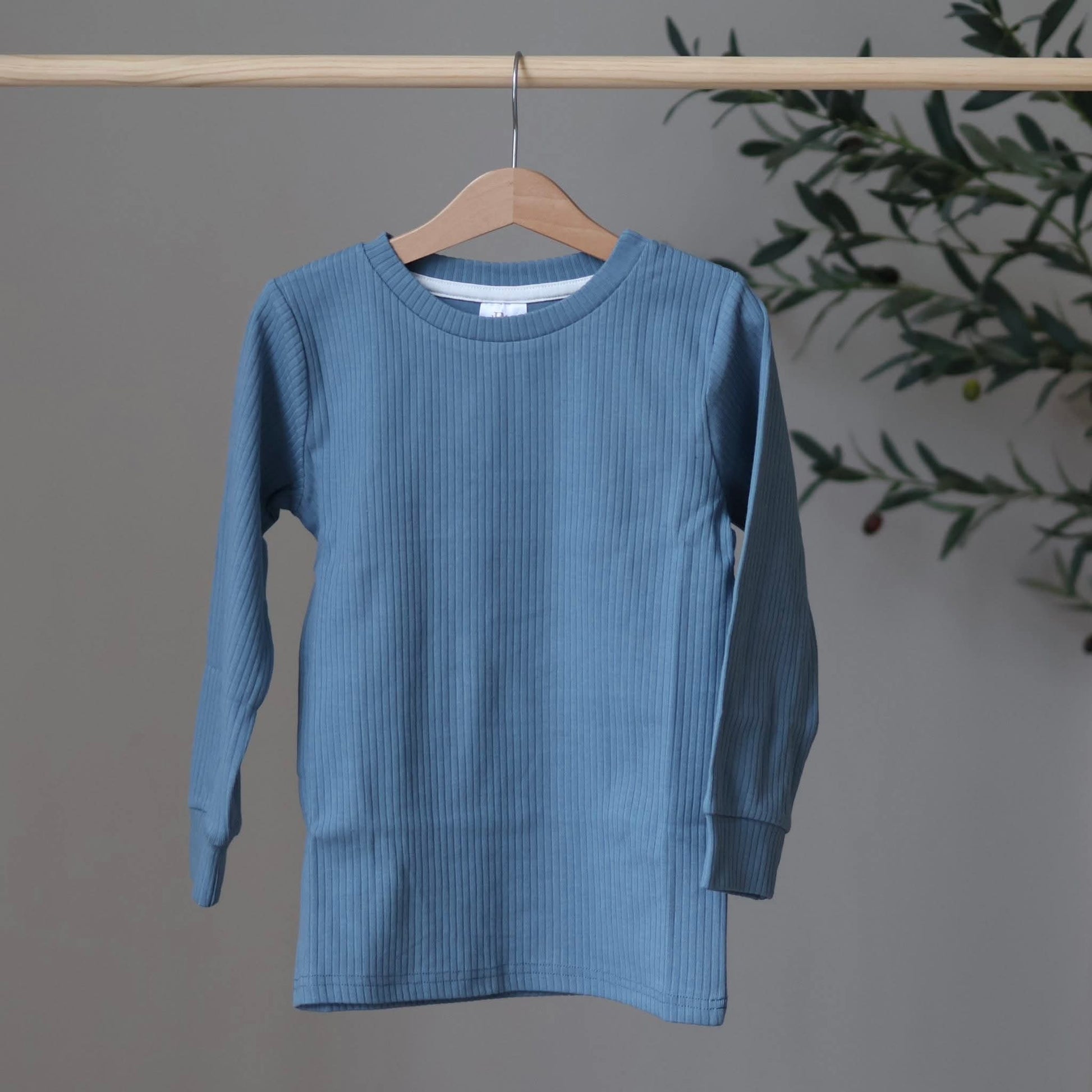Dusky Blue Belle & Bea Basics - BCR Handmade Organic Clothing