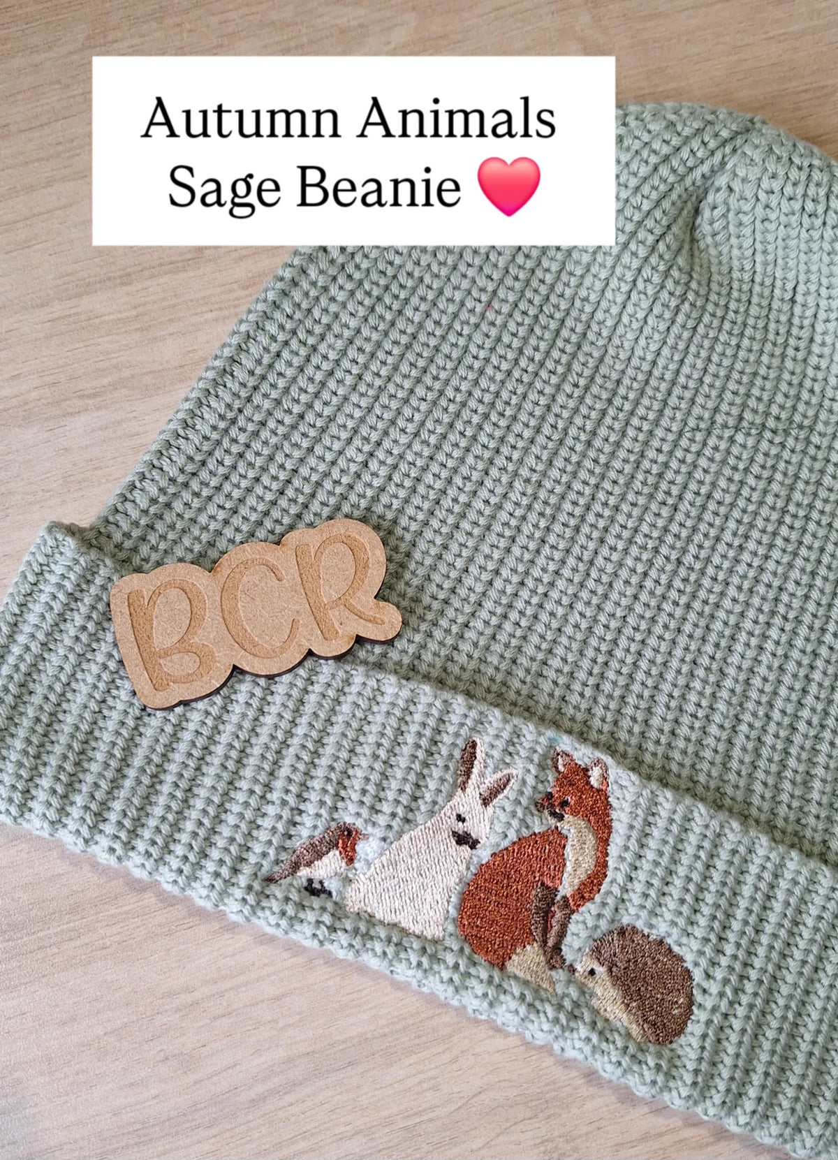 Organic Cotton Embroidered Hat | Baby, Toddler & Children’s Beanie - BCR Handmade Organic Clothing