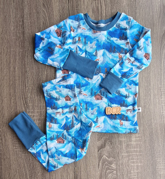 2-3y | Winter Mountains | Grow With Me Lounge Set | Winter