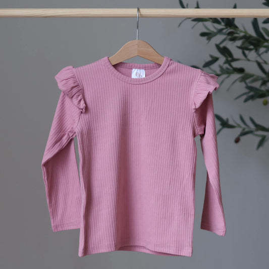 Raspberry Frill Belle & Bea Basics - BCR Handmade Organic Clothing