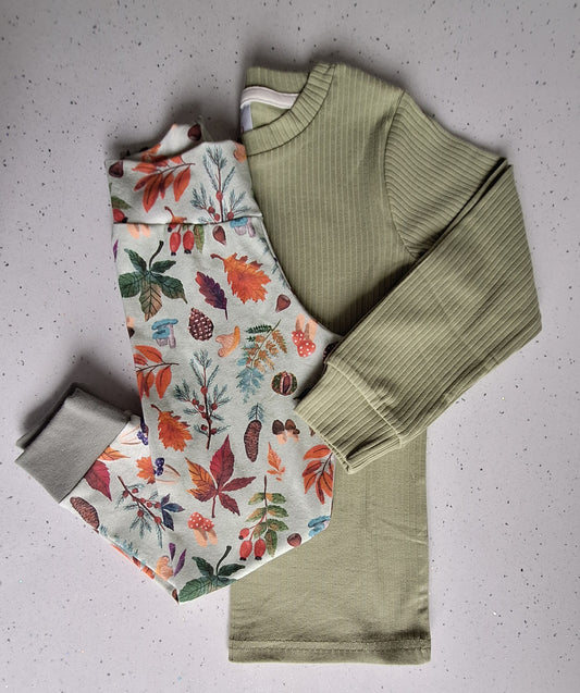 Sage Ribbed Long Sleeve Top